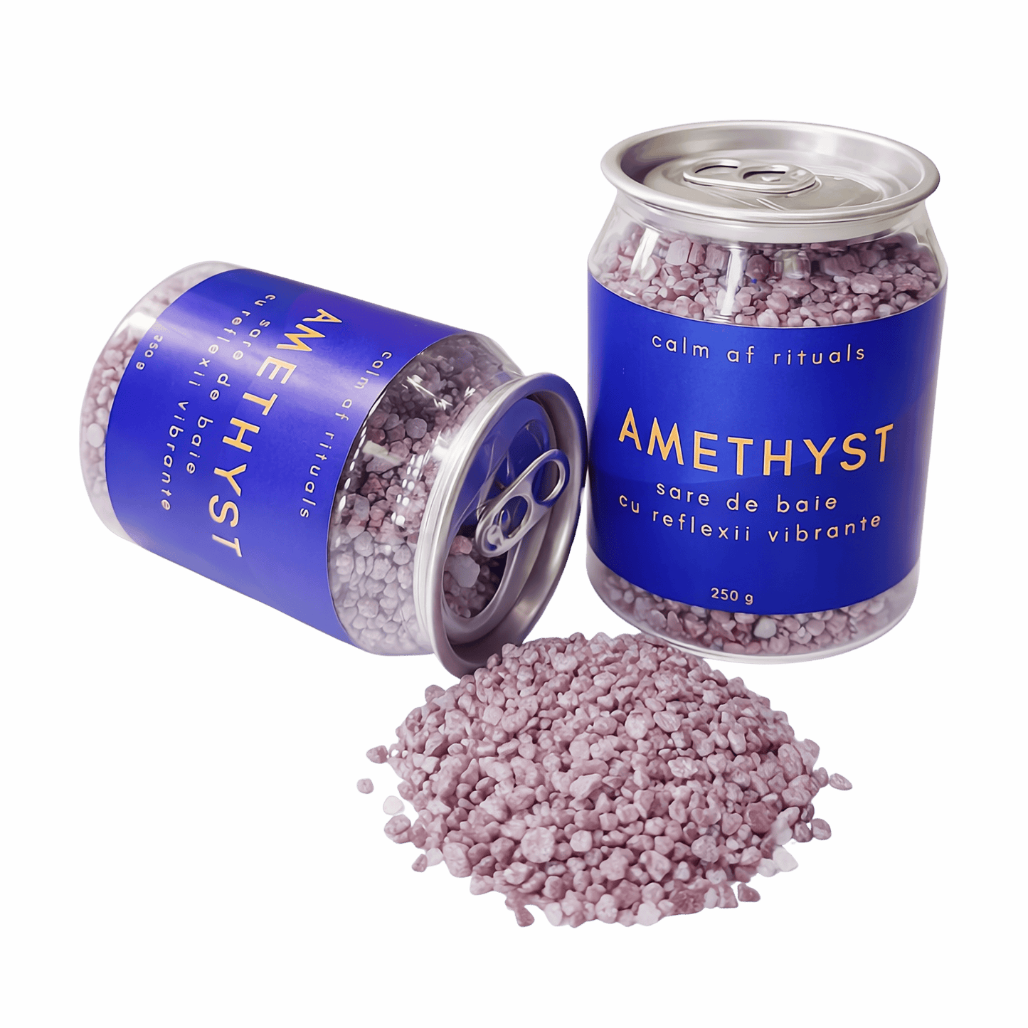 Sare de baie cu miros de lavanda, sare Epsom, shimmer si uleiuri esentiale