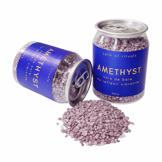 Sare de baie cu miros de lavanda, sare Epsom, shimmer si uleiuri esentiale